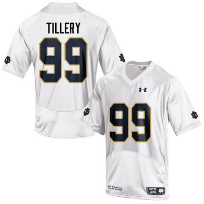Notre Dame Fighting Irish Men's Jerry Tillery #99 White Under Armour Authentic Stitched College NCAA Football Jersey PJS1399DK